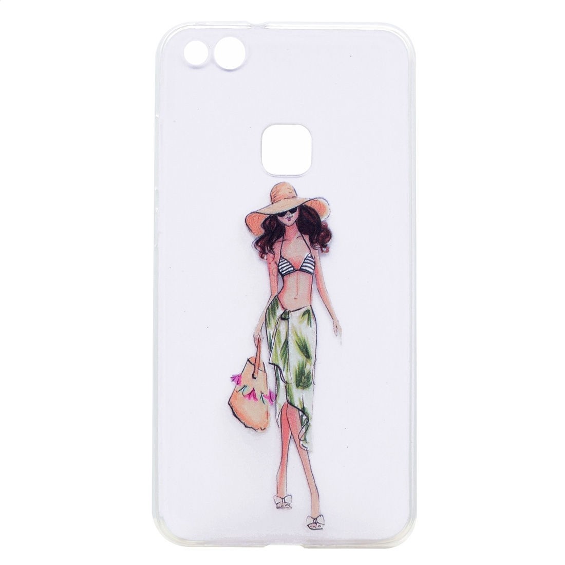 Huawei P10 Lite Θήκη Σιλικόνης Όμορφο Κορίτσι Silicone Case