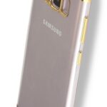 CAFELE Samsung Galaxy S8+ Plus Electroplating Θήκη με Πλαίσιο Σιλικόνης Διάφανη - Gold