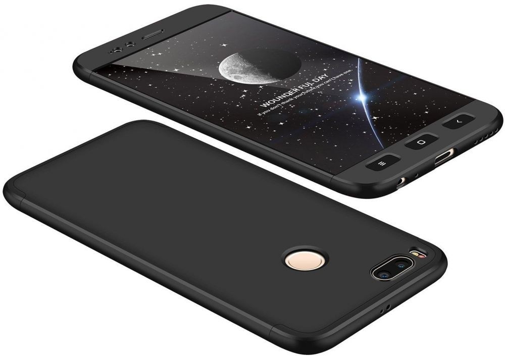 Xiaomi Mi A1 / Mi 5X Full Coverage Protective Case Back Hard Case Black