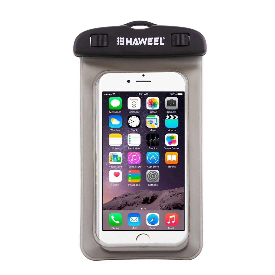 Αδιάβροχη Θήκη HAWEEL Universal 4,5" - 5,8" Black Waterproof Μαύρη
