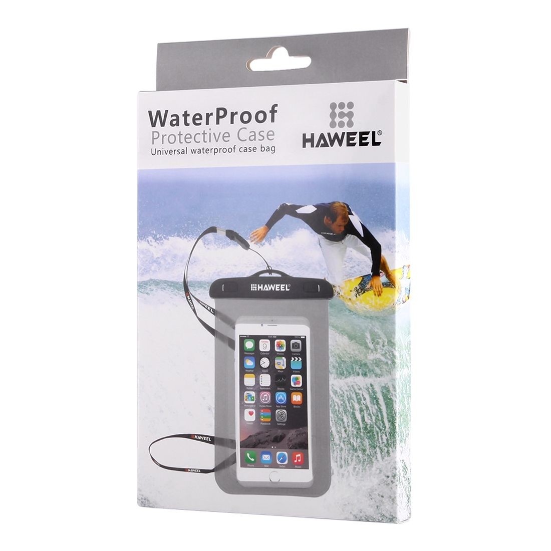 Αδιάβροχη Θήκη HAWEEL Universal 4,5" - 5,8" Black Waterproof Μαύρη