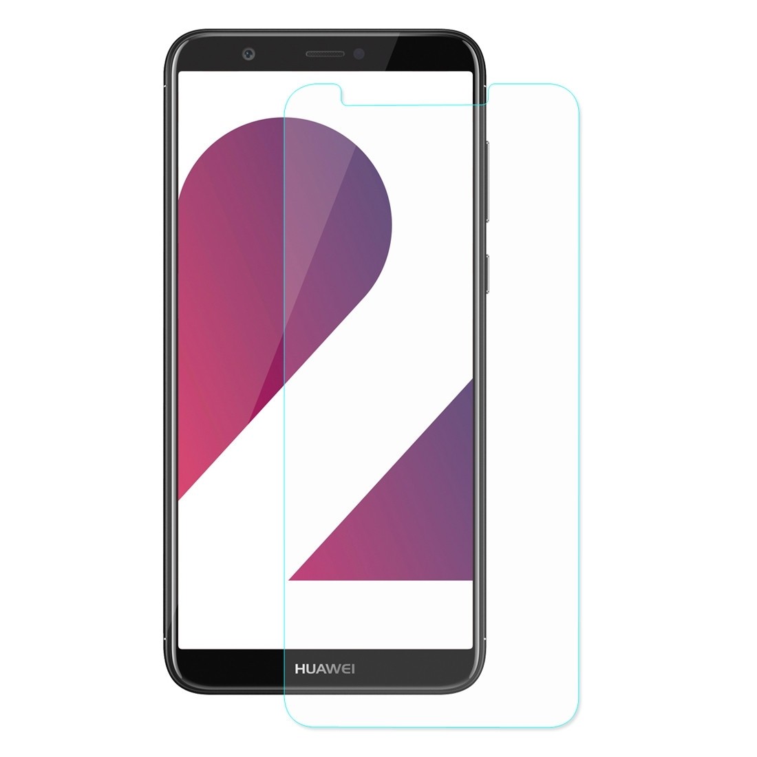 Huawei P Smart ENKAY Hat-Prince 0.26mm 9H Hardness 2.5D Curved Edge Προστατευτικό Τζαμάκι Tempered Glass