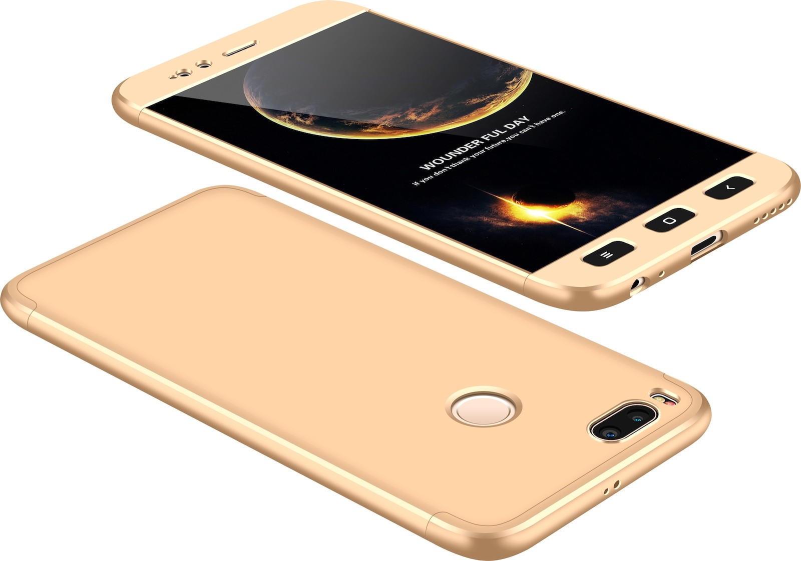 Xiaomi Mi A1 / Mi 5X GKK Full Coverage Protective Case Back Hard Case Χρυσό Gold