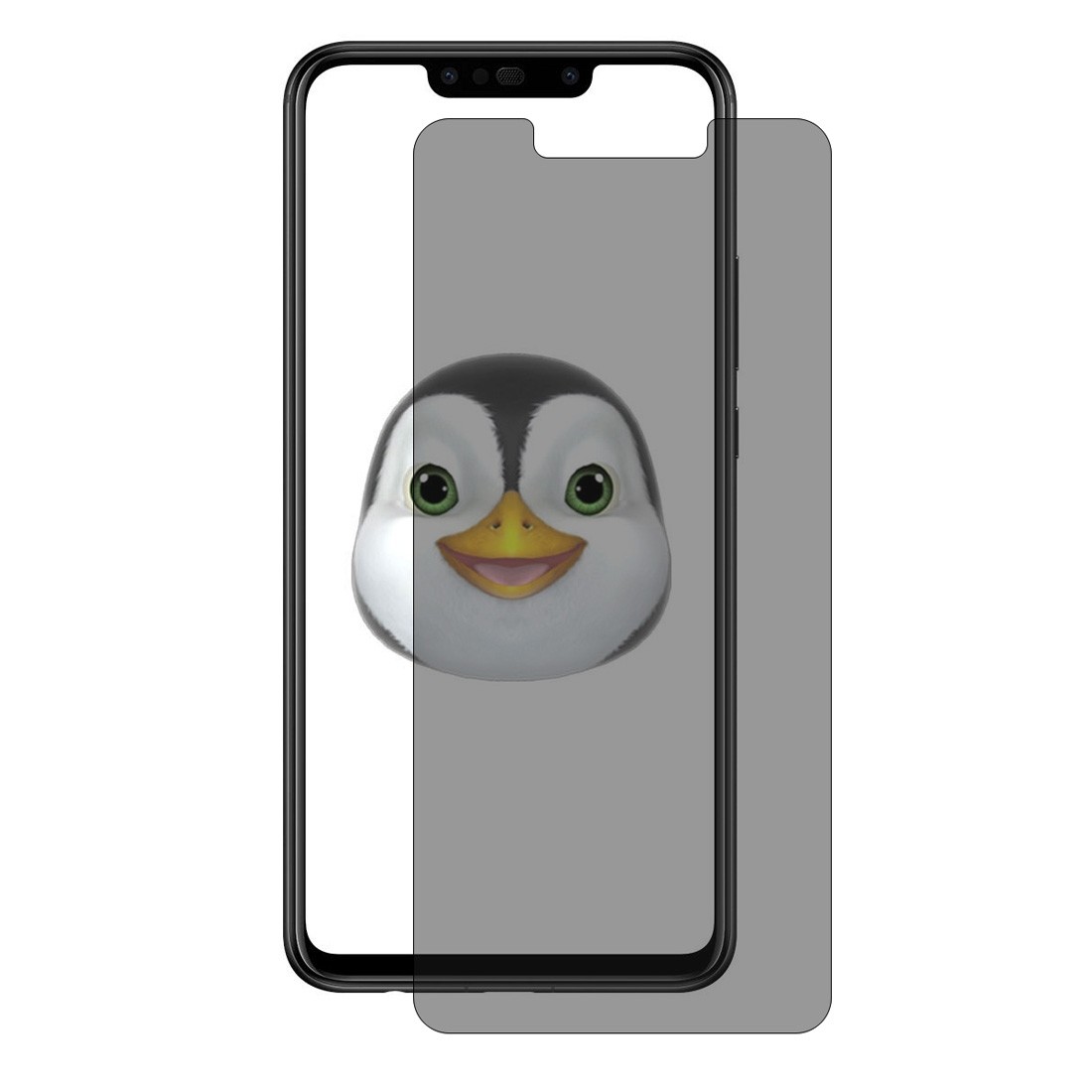 Huawei P Smart Plus Φιμέ ENKAY 2.5D Privacy Anti-glare Προστατευτικό Τζαμάκι Μαύρο 9H