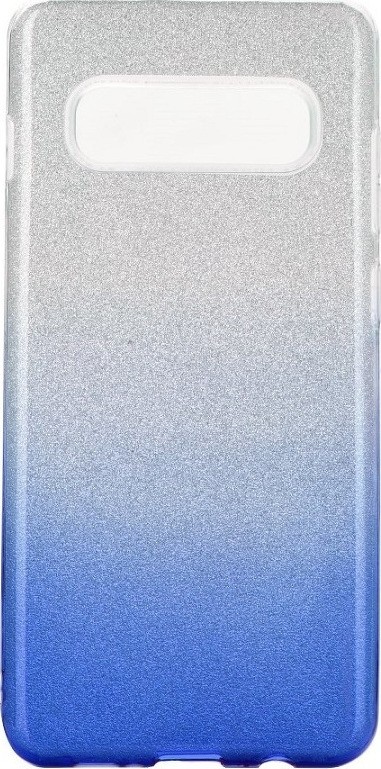 Samsung Galaxy S10 e Θήκη Σιλικόνης Ombre Ασημί με Μπλε Silicone Case Blue