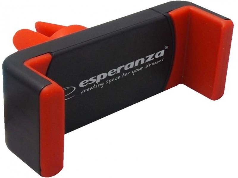 Βάση Αυτ/του Για Αεραγωγό Esperanza Car Air Holder For Mobile Black Red EMH117KR (5901299940136)