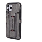 Θήκη iPhone 11 Four-Corner Shockproof Paste Skin TPU Protective Case with Card Slots Grey