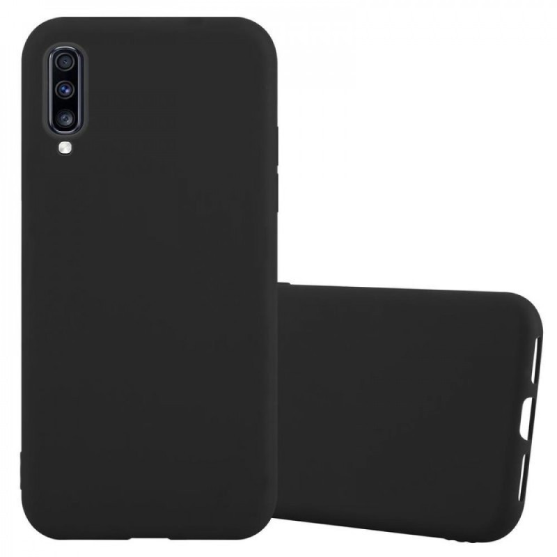Forcell Samsung Galaxy A70 Matte Θήκη Σιλικόνης - Black
