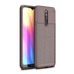 Θήκη Xiaomi Redmi 8 Σιλικόνης Καφέ Carbon Fiber Texture Shockproof Silicone Case Brown