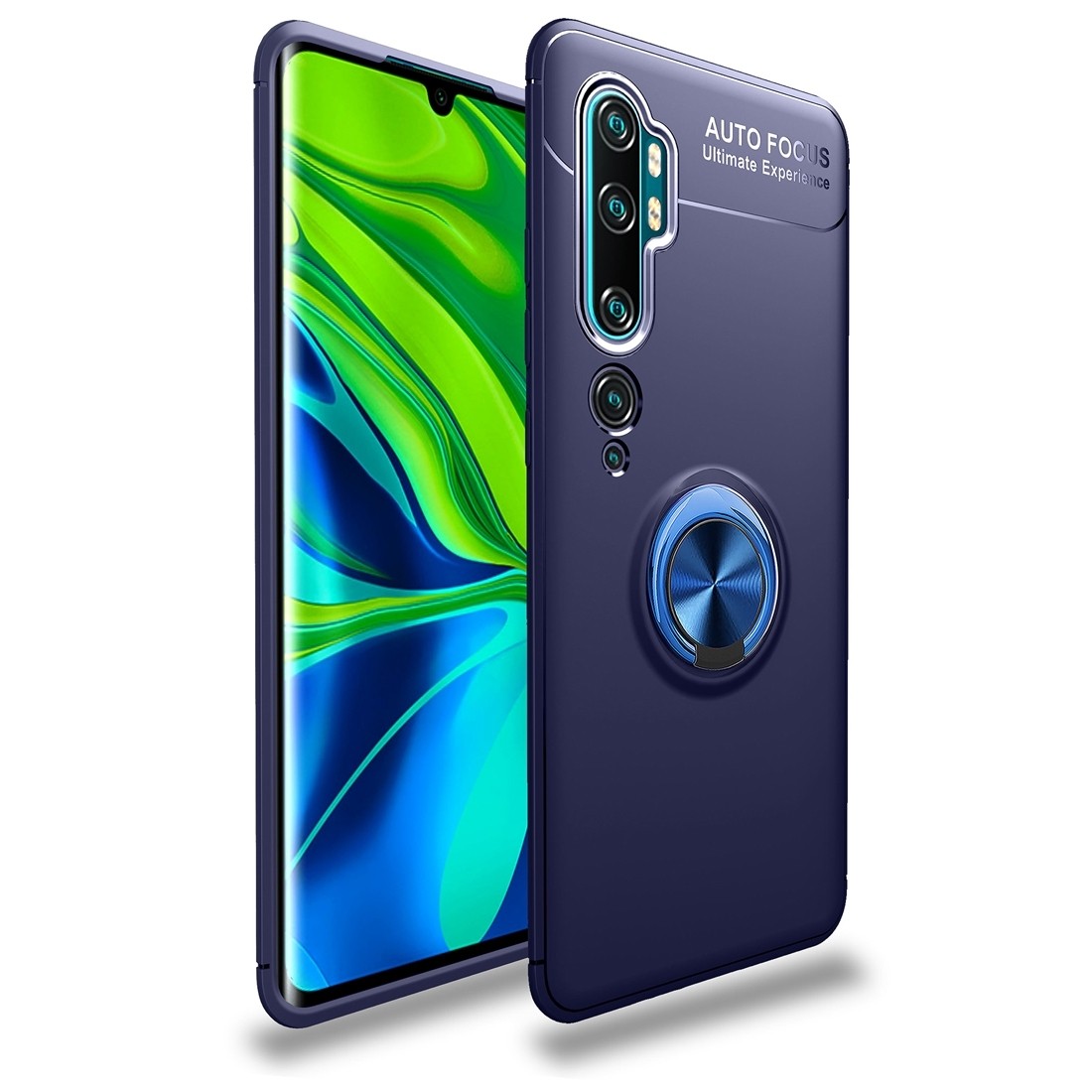 Θήκη Xiaomi Mi Note 10 / 10 Pro Σιλικόνης Μπλε LENUO Shockproof TPU with Invisible Holder Blue