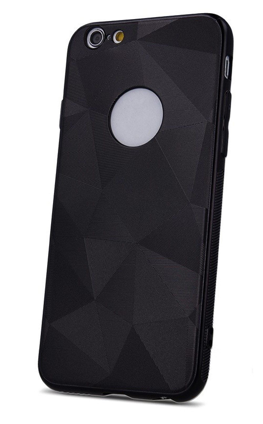 Forcell Samsung Galaxy A20e Matte Geometric Θήκη Σιλικόνης - Black