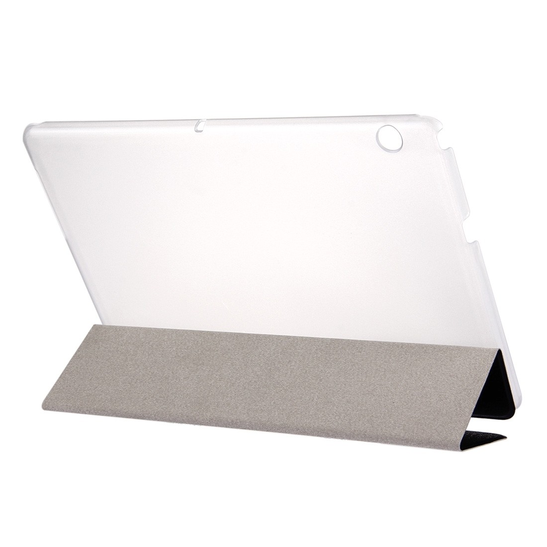 Θήκη Tablet Huawei Mediapad T3 9.6'' Μαύρη Ημιδιάφανη Silk Texture Horizontal Flip Leather Case with 3-folding Holder Black