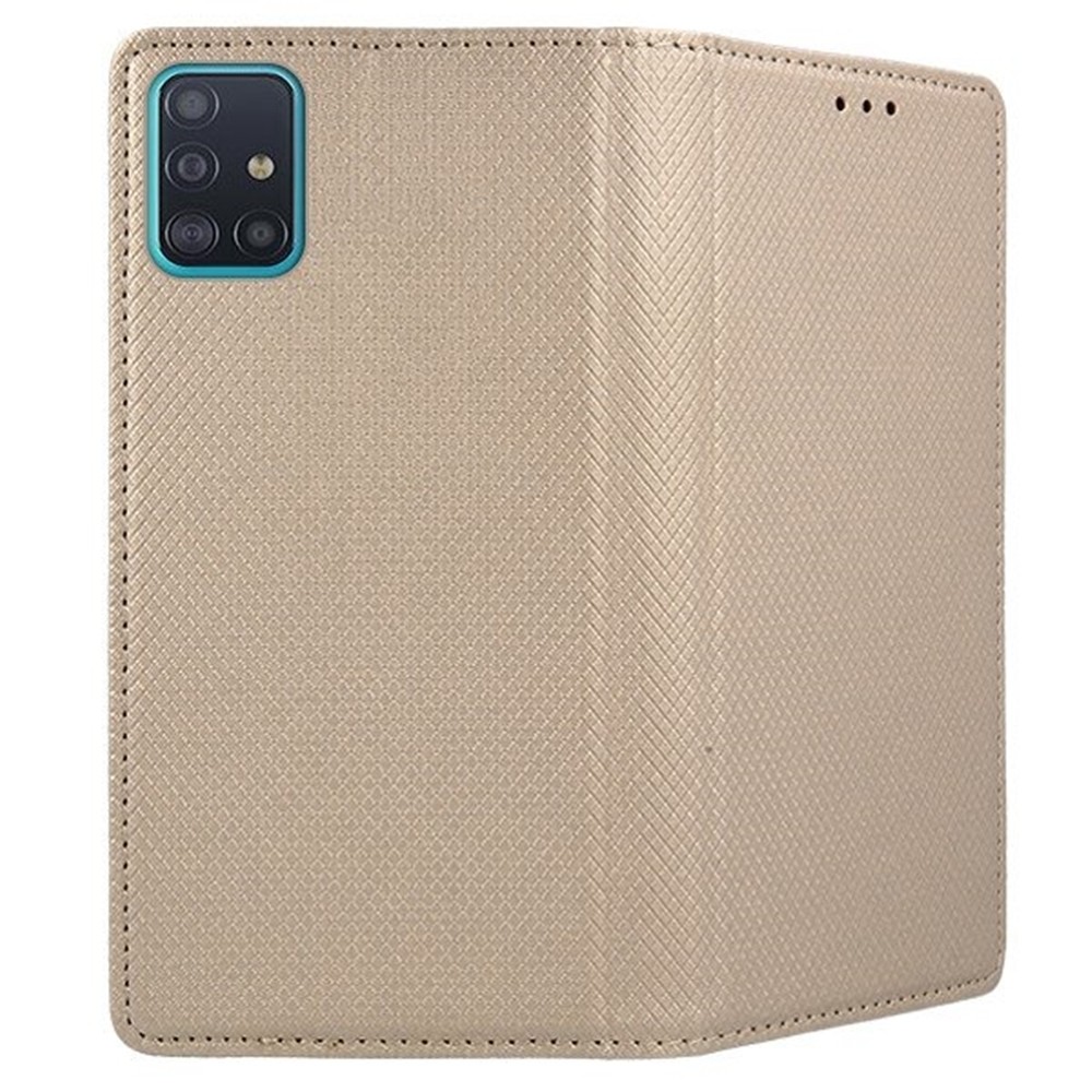 Θήκη Samsung Galaxy A51 4G Βιβλίο Χρυσό Book Case Smart Magnet Telone Gold