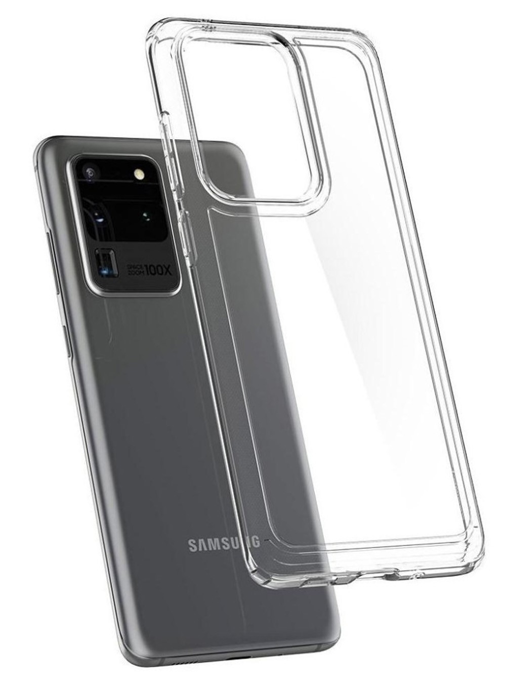 Spigen Samsung Galaxy S20 Ultra Ultra Hybrid Θήκη με Πλαίσιο Σιλικόνης - Διάφανη ACS00713
