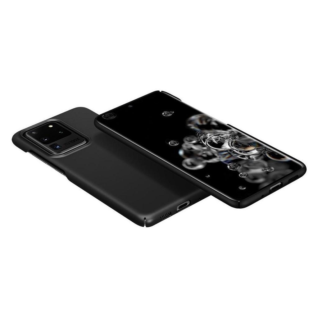 Θήκη Samsung Galaxy S20 Ultra Μαύρη Spigen Thin Fit Back Cover Black ACS00708