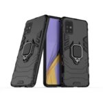Σκληρή Θήκη Samsung Galaxy A51 4G Μαύρη Με Σταντ PC+TPU Shockproof with Magnetic Ring Holder Black