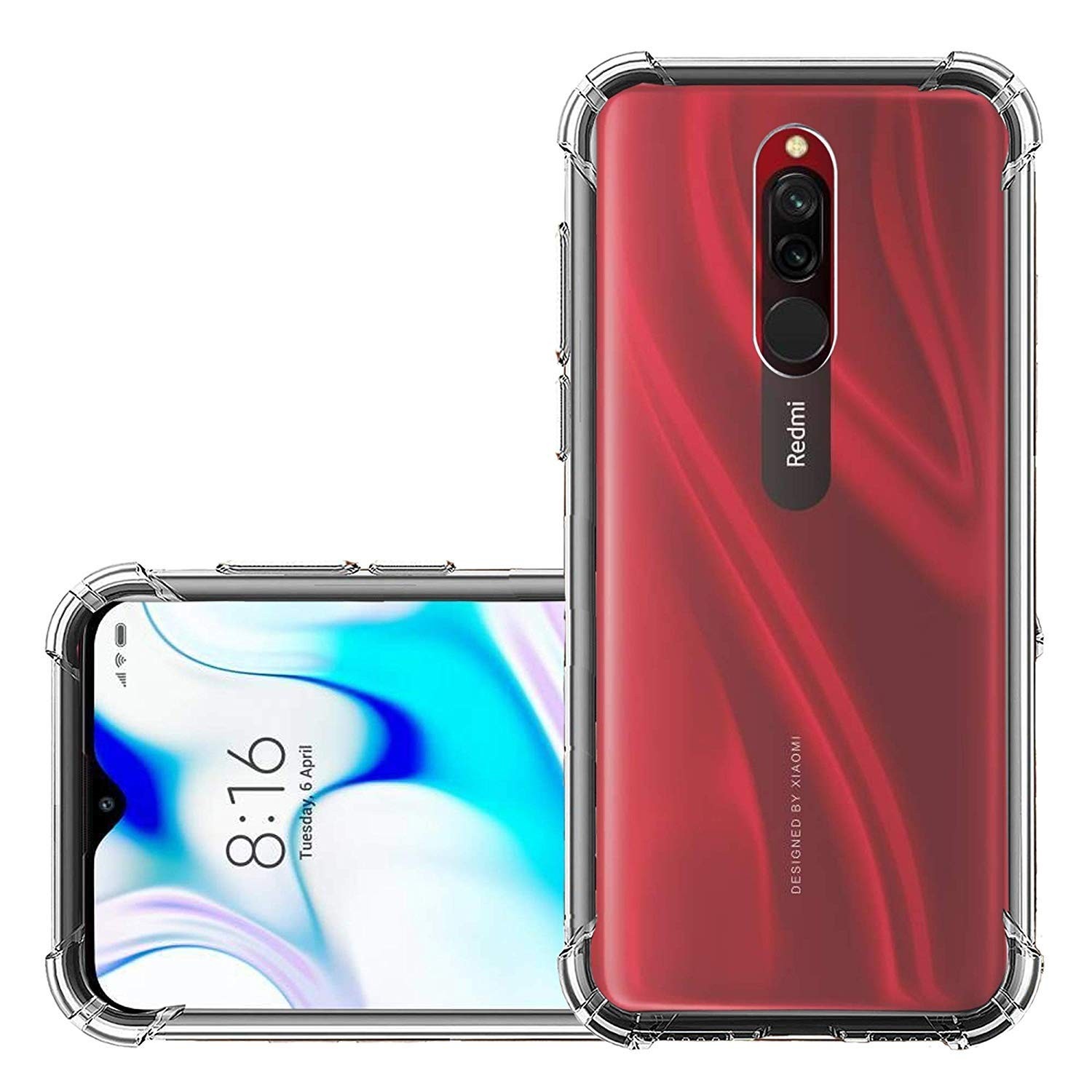 Θήκη Xiaomi Redmi 8 Σιλικόνης Διάφανη TPU Anti Shock Silicone Case 0.5mm Transparent