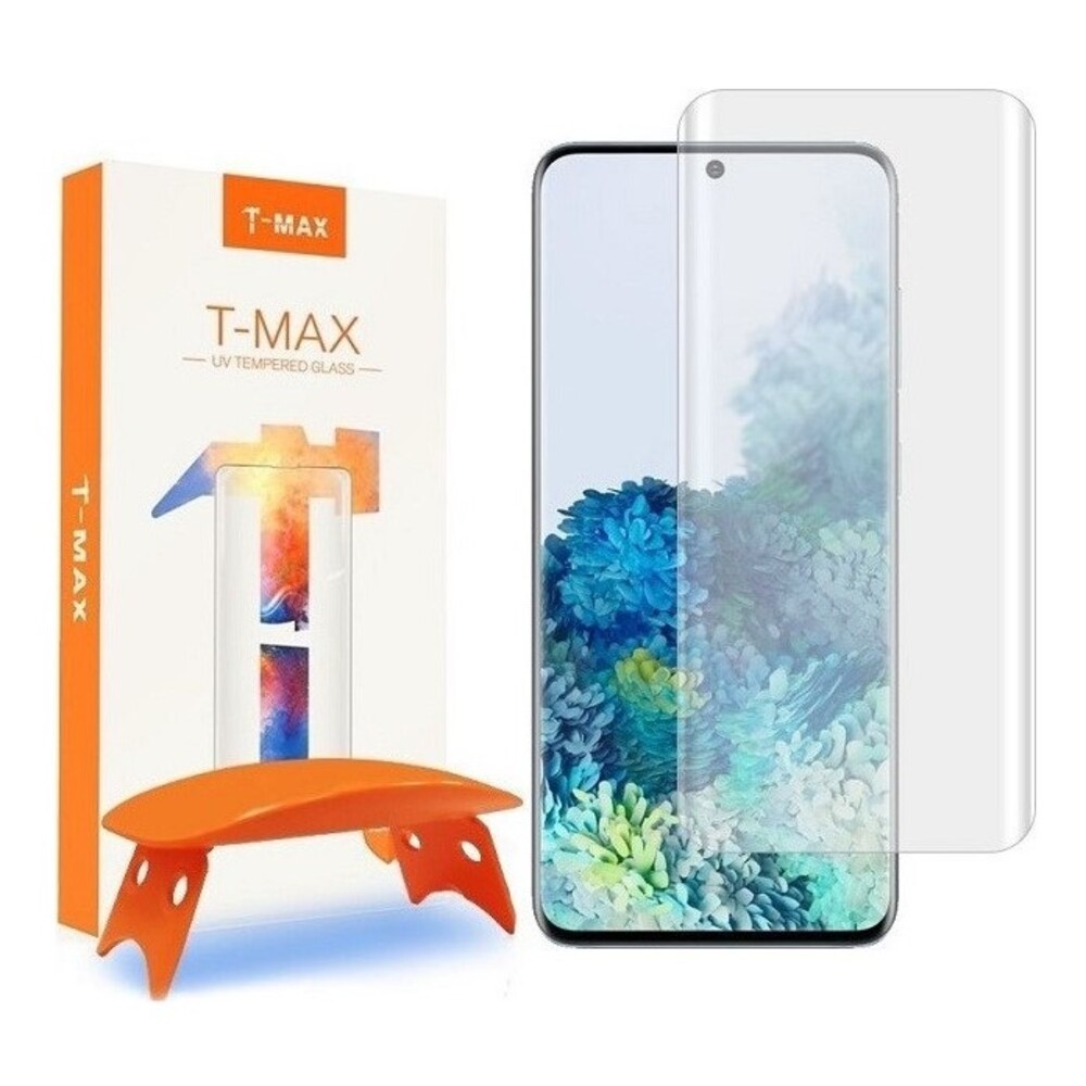 Samsung Galaxy S20 Προστατευτικό Τζαμάκι T-MAX UV GLASS Fullcover 3D FULL CURVED 0.3MM Tempered Glass(5906735416541)