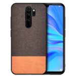 Forcell Xiaomi Redmi 9 Splicing Cloth Texture Θήκη Σκληρή - Brown