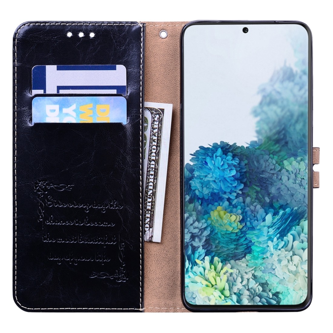 Θήκη Samsung Galaxy S20+ Βιβλίο Μαύρο Business Style Oil Wax Texture Horizontal Flip Case Black
