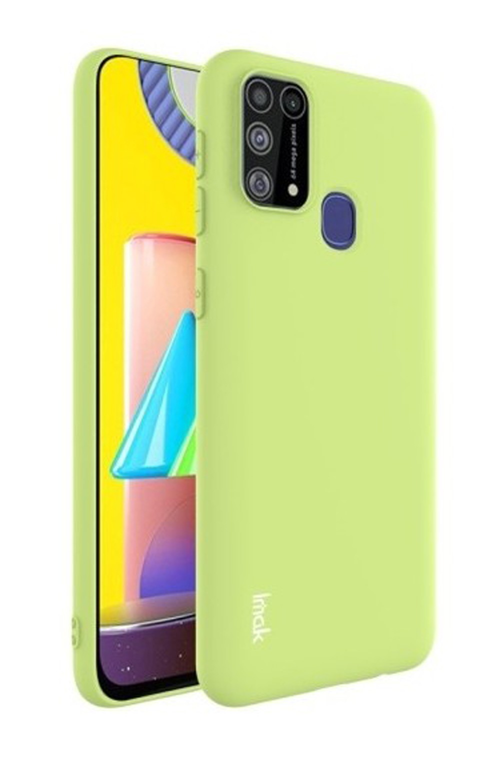 IMAK Samsung Galaxy M31 Shockproof Frosted Θήκη Σιλικόνης - Green