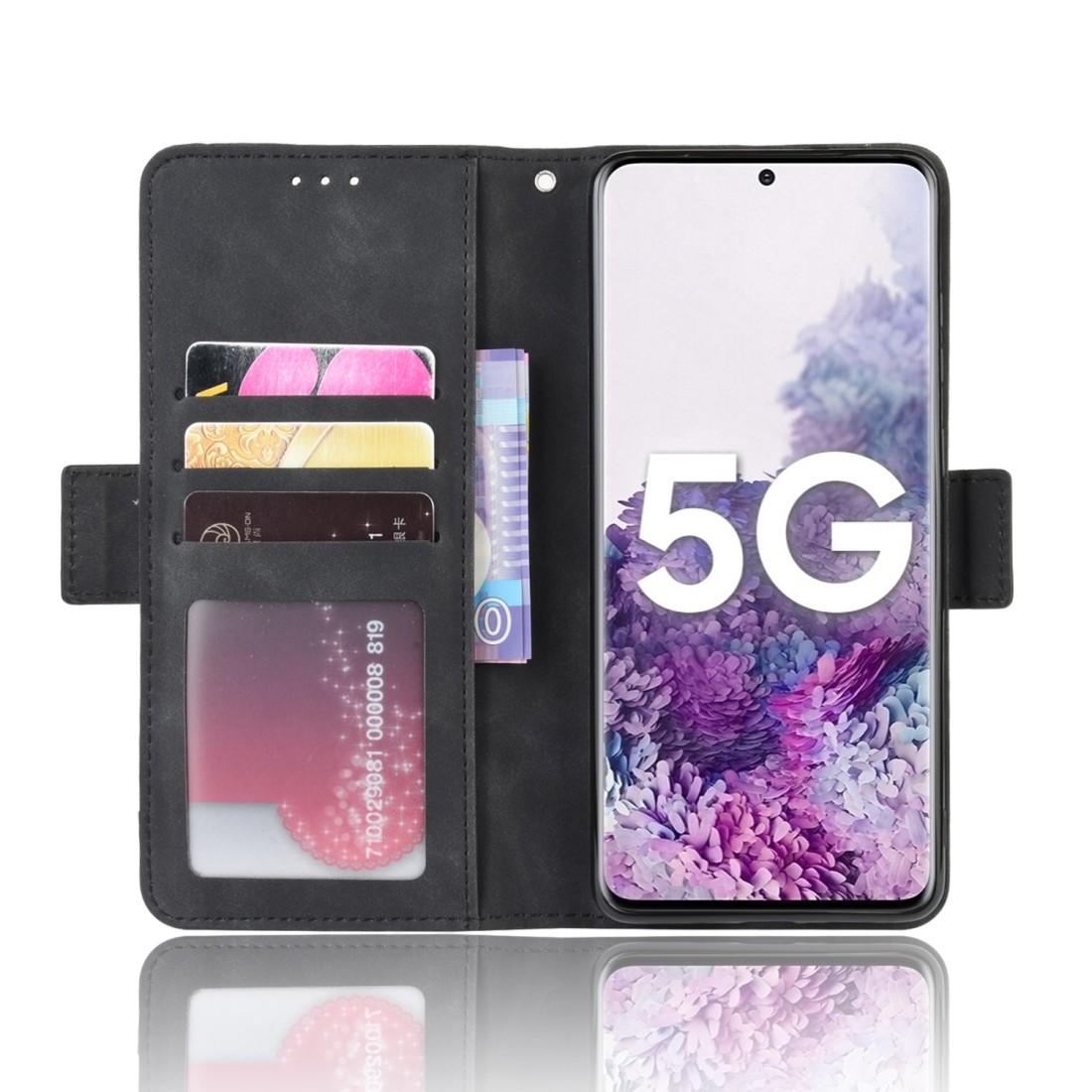Θήκη Samsung Galaxy S20+ Βιβλίο Μαύρο Wallet Style Skin Feel Calf Pattern Case with Separate Card Slot Black