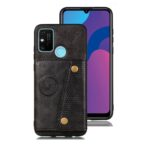 Θήκη Samsung Galaxy A21s Μαύρη Double Buckle PU + TPU Shockproof Magnetic Protective Case with Card Slot Black