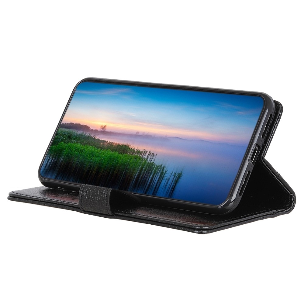 Θήκη Samsung Galaxy M31 Βιβλίο Μαύρο Copper Buckle Nappa Texture Horizontal Flip Case with Holder & Card Slots & Wallet Black