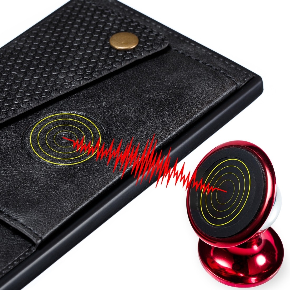 Θήκη Samsung Galaxy M31 Μαύρη Double Buckle PU + TPU Shockproof Magnetic Protective Case with Card Slot Black