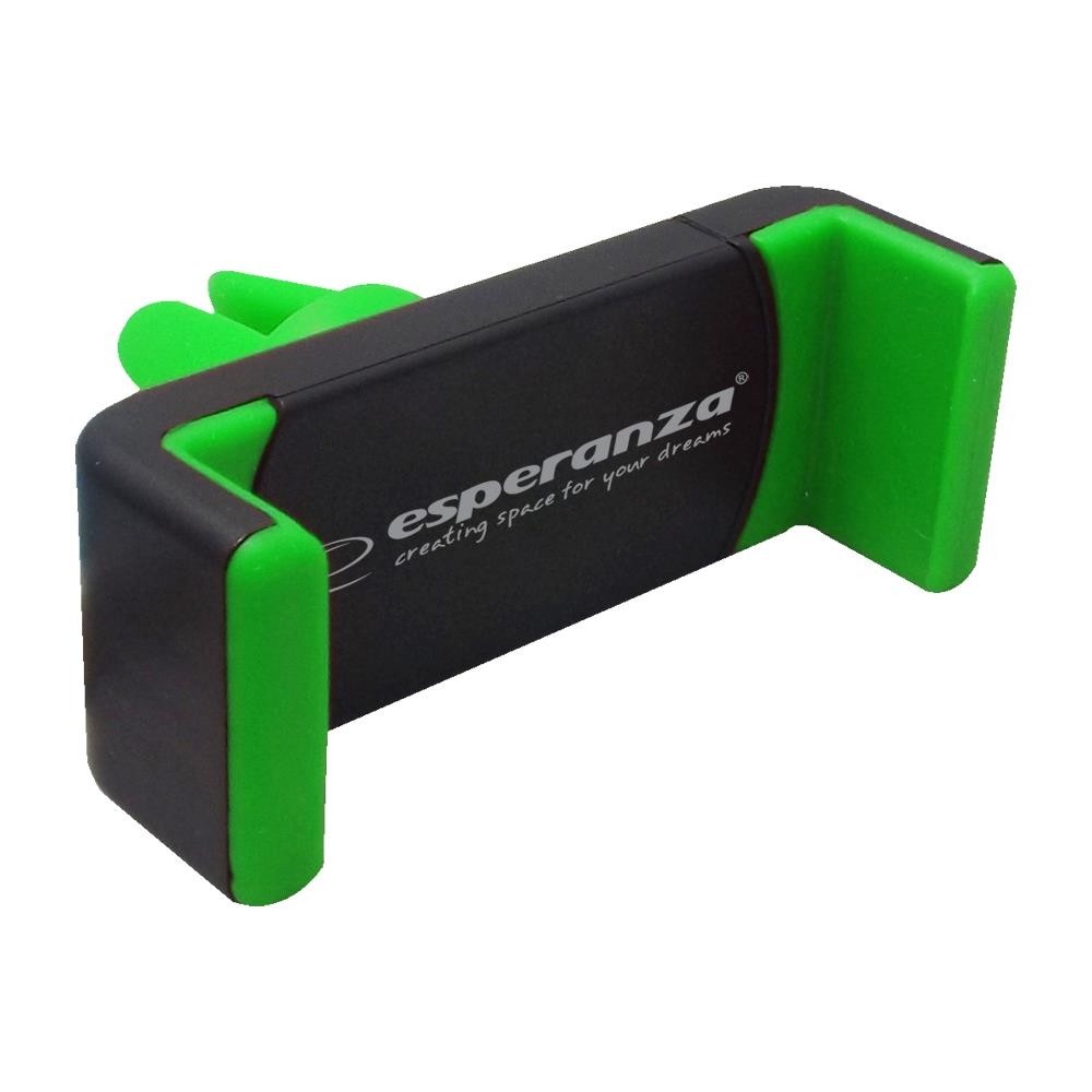 Βάση Αυτ/του Για Αεραγωγό Esperanza Car Air Holder For Mobile Black - Green EMH117KG (5901299940150)
