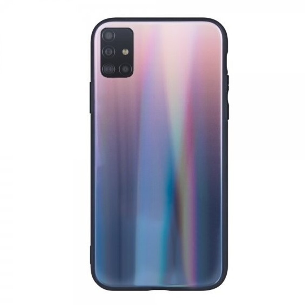 Forcell Samsung Galaxy A51 4G Aurora Glass Protective Case Θήκη Σκληρή Purple - Pink