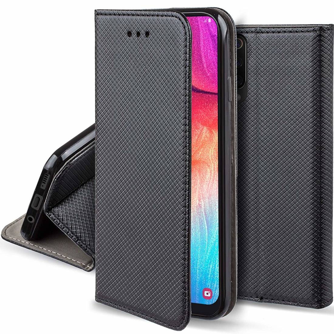 Tel1 Samsung Galaxy A21s Smart Magnet Θήκη Βιβλίο - Black