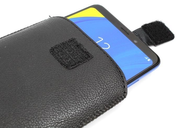 Universal Θήκη Πουγκί Μαύρη για Κινητά έως 5.5'' Case Slim Up Mono 5XL Black
