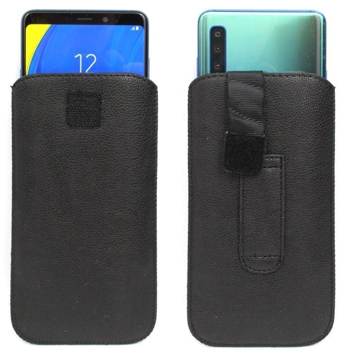 Universal Θήκη Πουγκί Μαύρη για Κινητά έως 5.5'' Case Slim Up Mono 5XL Black
