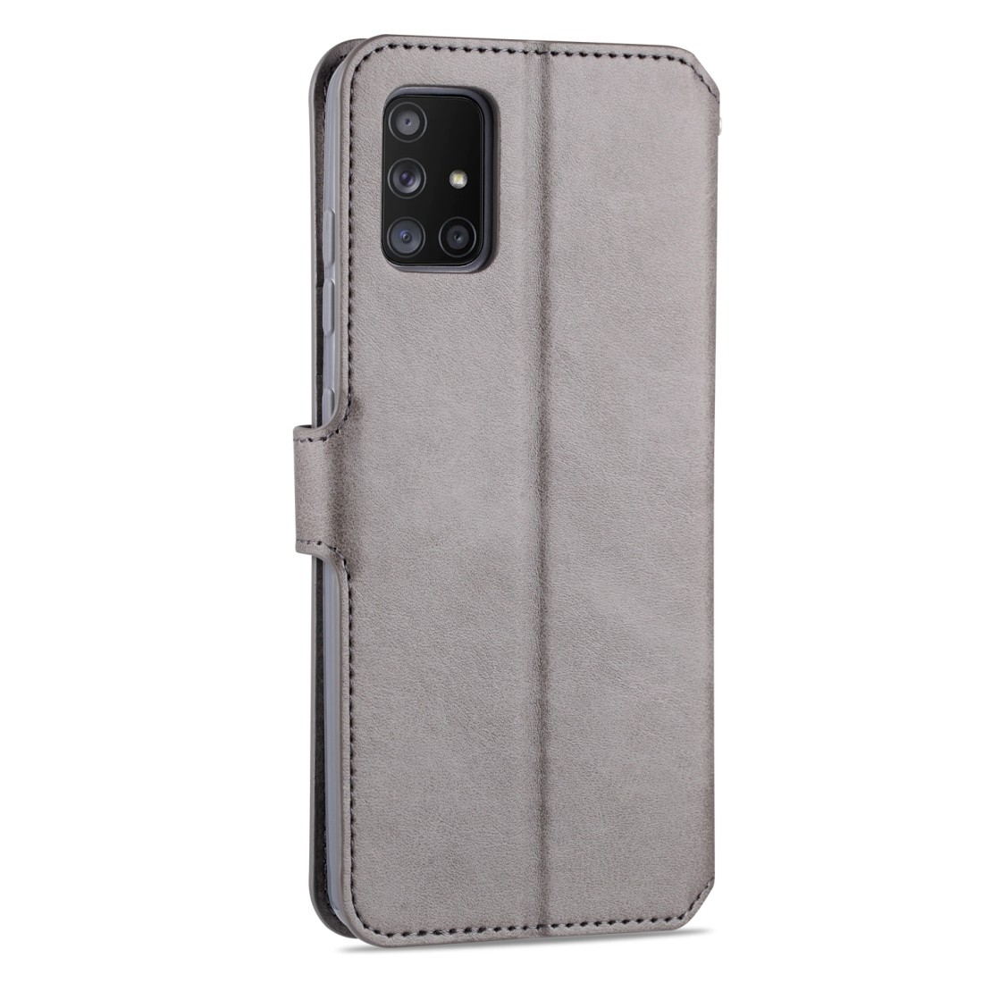 Θήκη Samsung Galaxy A51 4G Βιβλίο Γκρι AZNS Calf Texture Horizontal Flip Case Grey