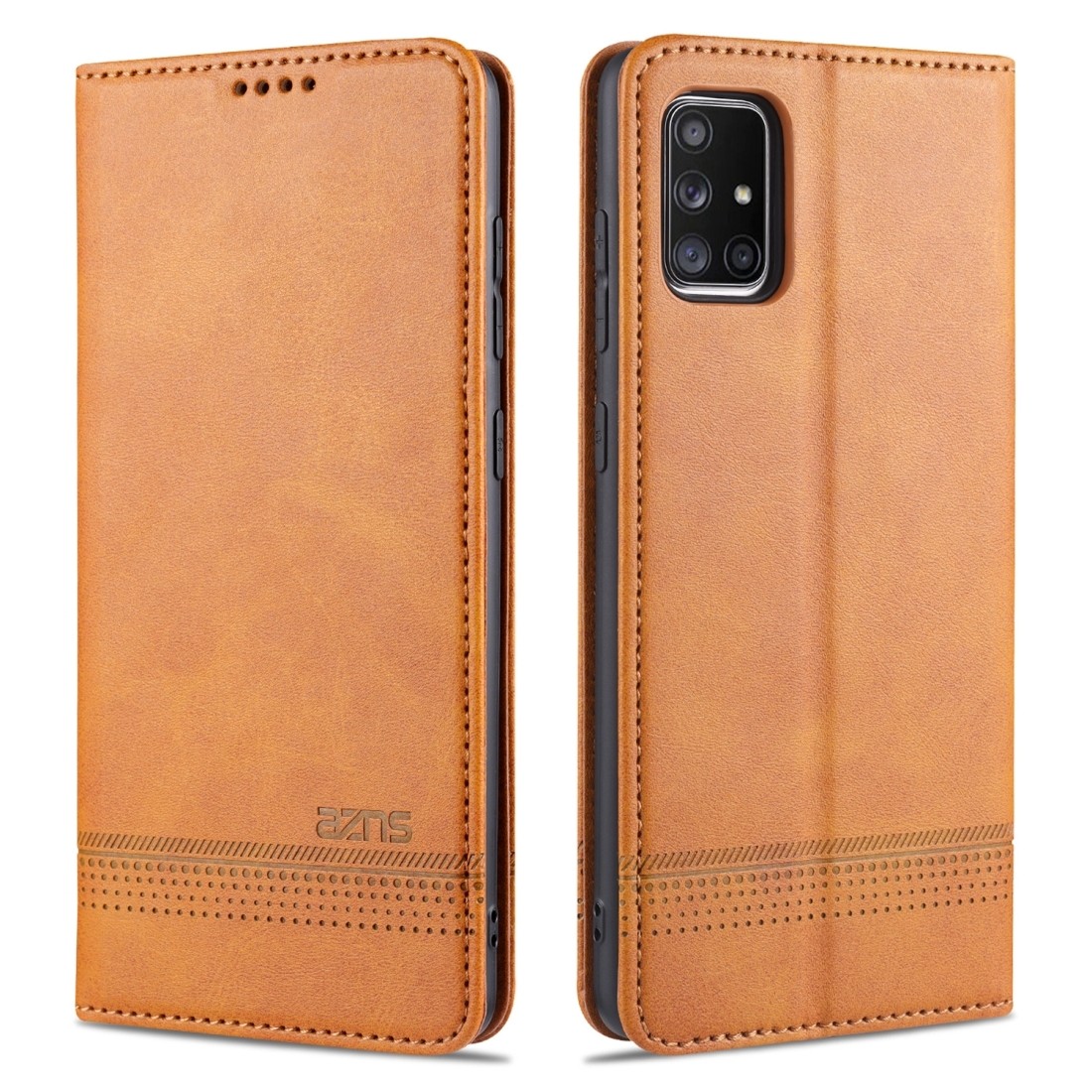 Θήκη Samsung Galaxy A51 4G Βιβλίο Καφέ AZNS Magnetic Calf Texture Horizontal Flip Case Brown