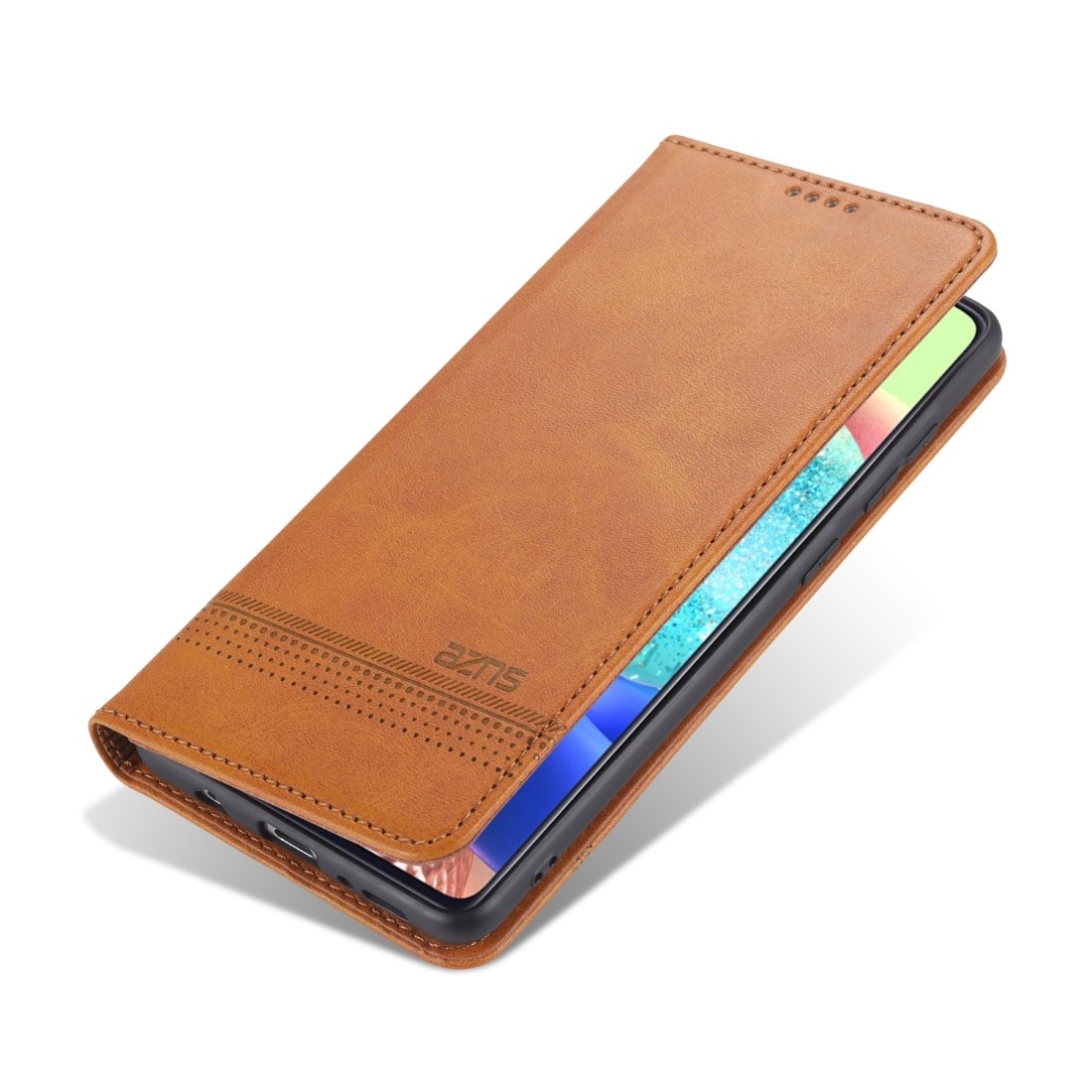 Θήκη Samsung Galaxy A51 4G Βιβλίο Καφέ AZNS Magnetic Calf Texture Horizontal Flip Case Brown