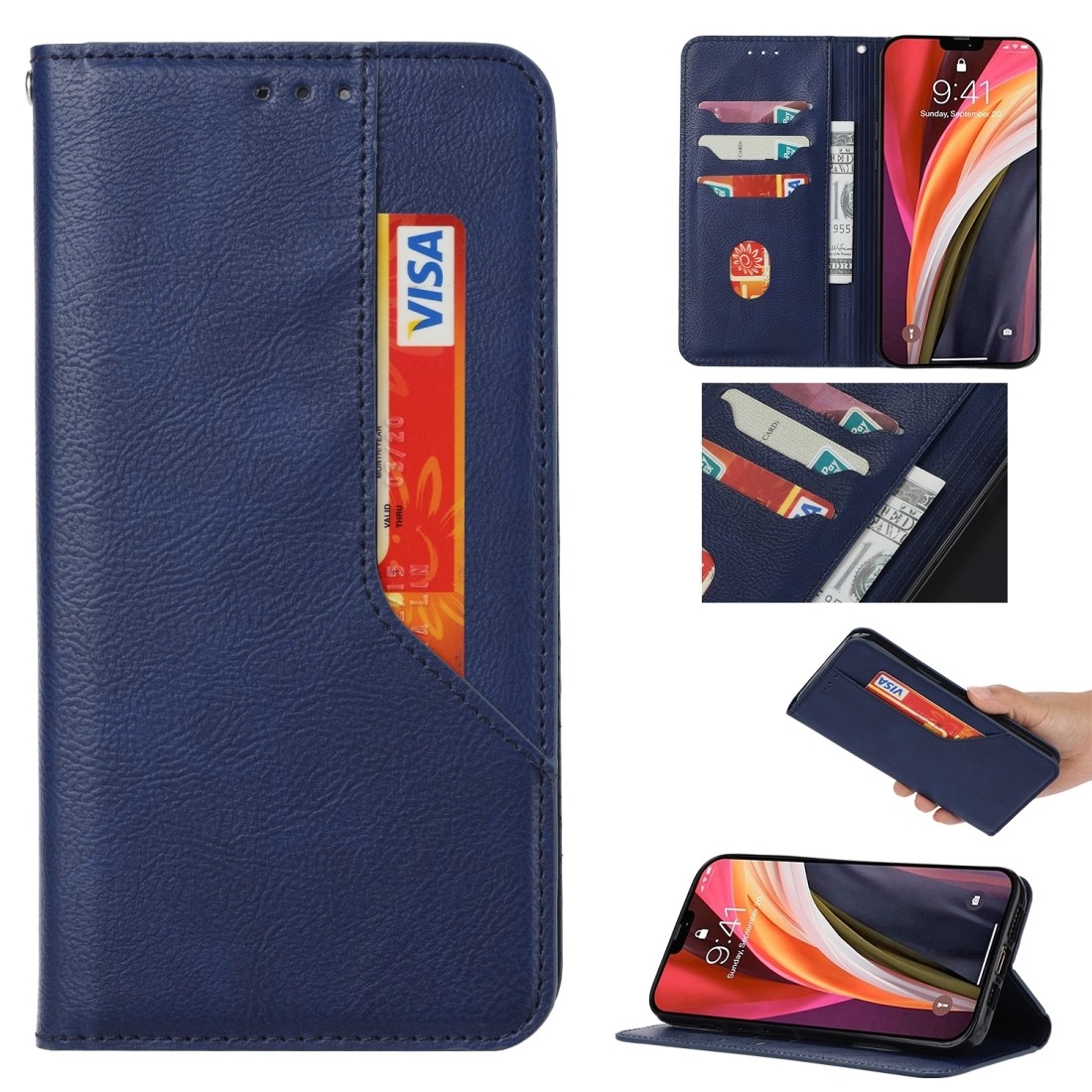 Θήκη Samsung Galaxy A51 4G Βιβλίο Μπλε Magnetic Horizontal Flip Case with Holder & Card Slots & Wallet Royal Blue
