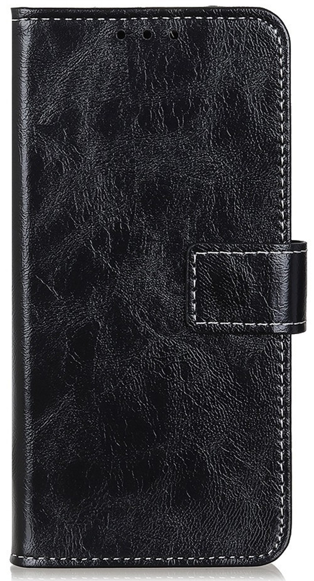 Tel1 Huawei P Smart 2021 Retro Crazy Horse Θήκη Βιβλίο - Black