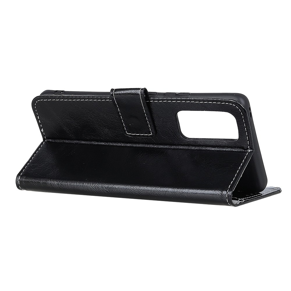 Θήκη Huawei P Smart 2021 Βιβλίο Μαύρο Retro Crazy Horse Texture Horizontal Flip Case Black