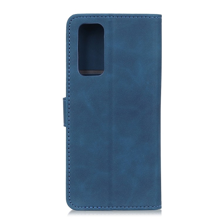 Θήκη Huawei P Smart 2021 Βιβλίο Μπλε KHAZNEH Retro Texture PU + TPU Horizontal Flip Case Blue