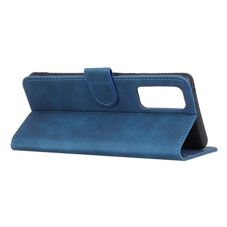 Θήκη Huawei P Smart 2021 Βιβλίο Μπλε KHAZNEH Retro Texture PU + TPU Horizontal Flip Case Blue