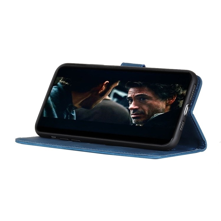 Θήκη Huawei P Smart 2021 Βιβλίο Μπλε KHAZNEH Retro Texture PU + TPU Horizontal Flip Case Blue