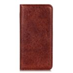 Θήκη Huawei P Smart 2021 Βιβλίο Καφέ Magnetic Crazy Horse Texture Horizontal Flip Case with Holder & Card Slots & Wallet Brown