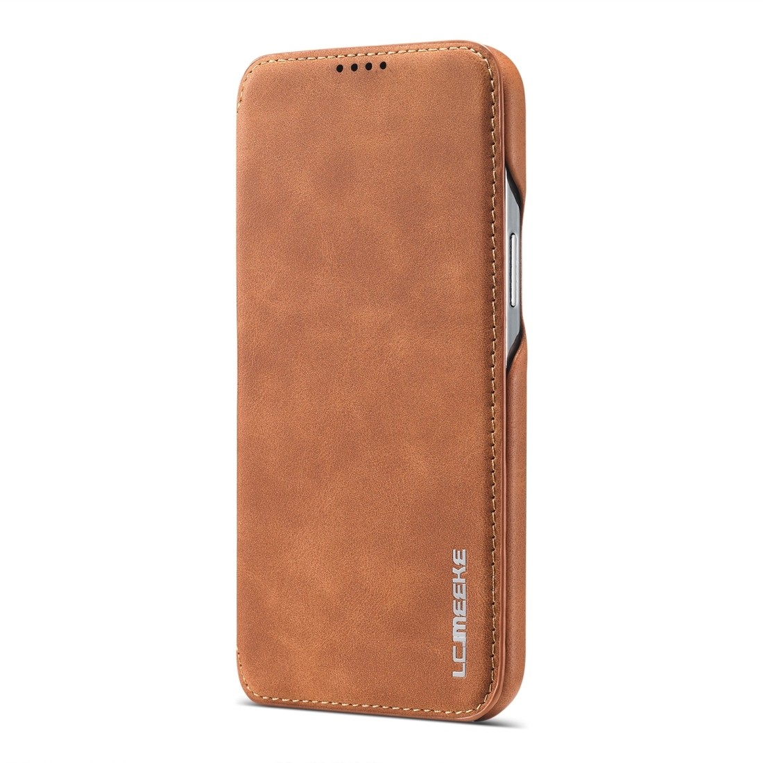 Θήκη iPhone 12 / 12 Pro Βιβλίο Καφέ LC.IMEEKE Hon Ancient Series Horizontal Flip Case Brown