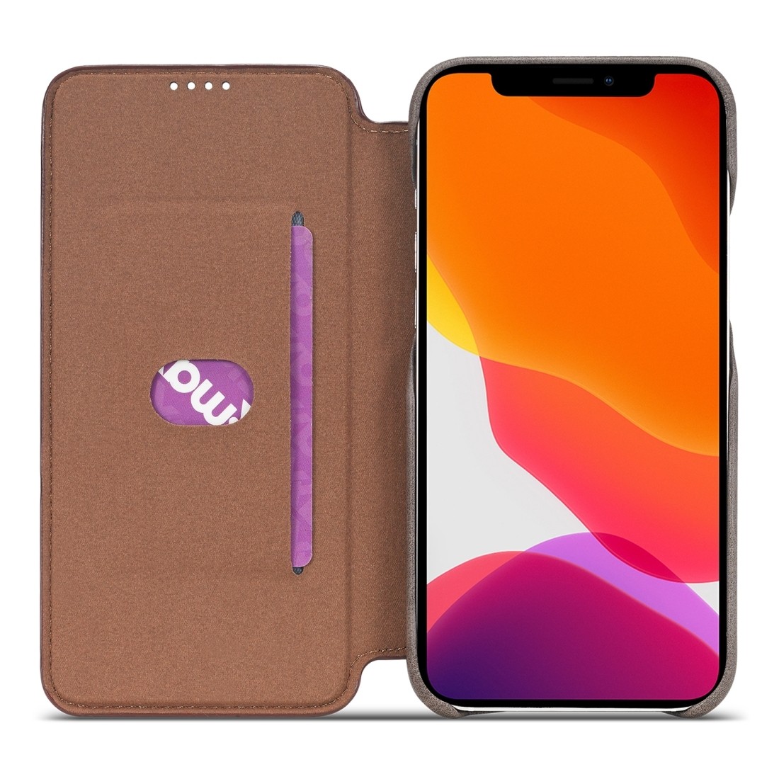 Θήκη iPhone 12 / 12 Pro Βιβλίο Σκούρο Καφέ LC.IMEEKE Hon Ancient Series Horizontal Flip Case Dark Brown