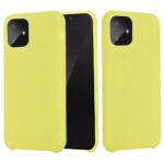 Θήκη iPhone 11 Pro Σιλικόνης Κίτρινη Solid Color Liquid Silicone Shockproof Case Yellow