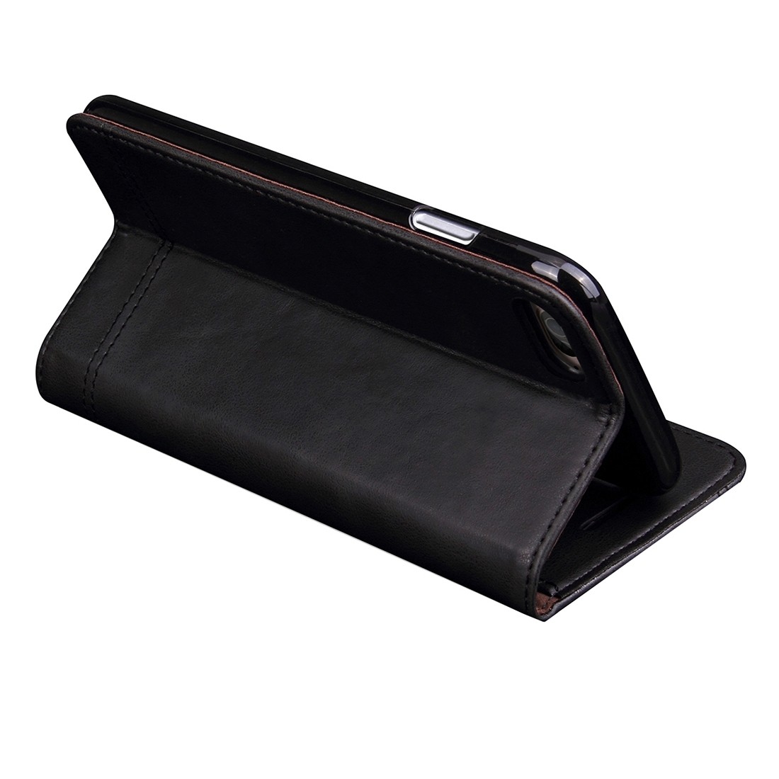 Θήκη iPhone 6 Plus / 6s Plus Βιβλίο Μαύρο Retro Crazy Horse Texture Magnetic Adsorption Horizontal Flip Case Black