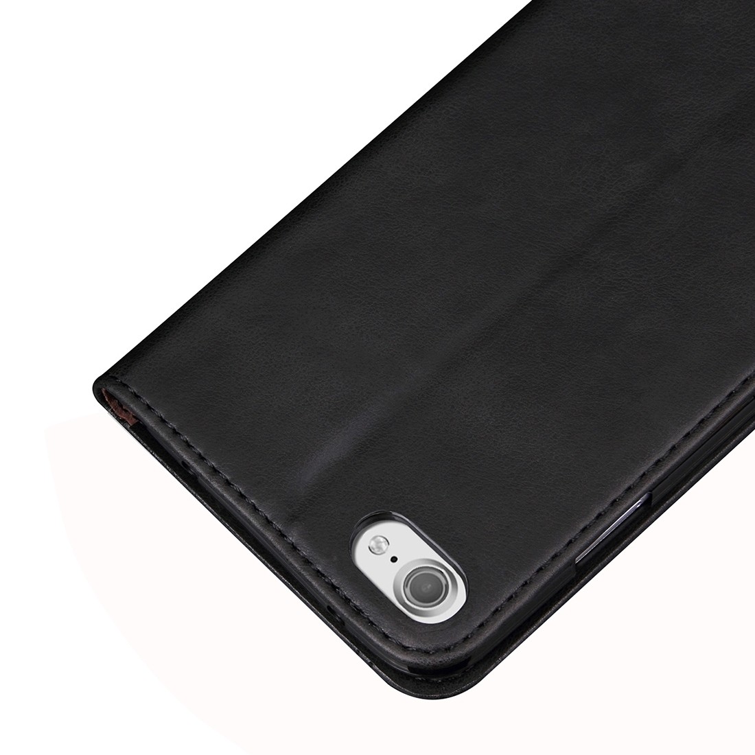 Θήκη iPhone 6 Plus / 6s Plus Βιβλίο Μαύρο Retro Crazy Horse Texture Magnetic Adsorption Horizontal Flip Case Black