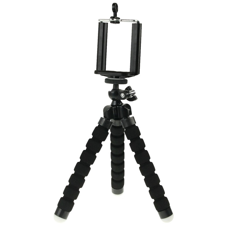Ρυθμιζόμενο Πολυμορφικό Τρίποδο Flexible Octopus Bubble Tripod Holder Stand Mount for Mobile Phone / Digital Camera Black